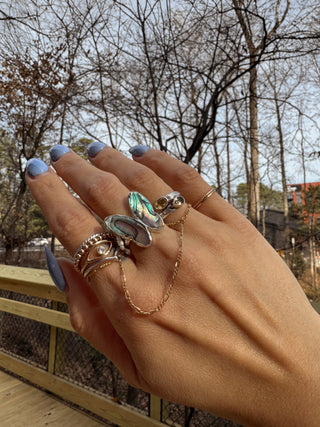 Chrysalis Abalone Ring - Made to Order