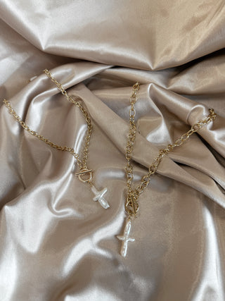Seascape Cross Necklace