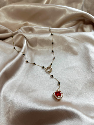 Cherry Heart Lariat