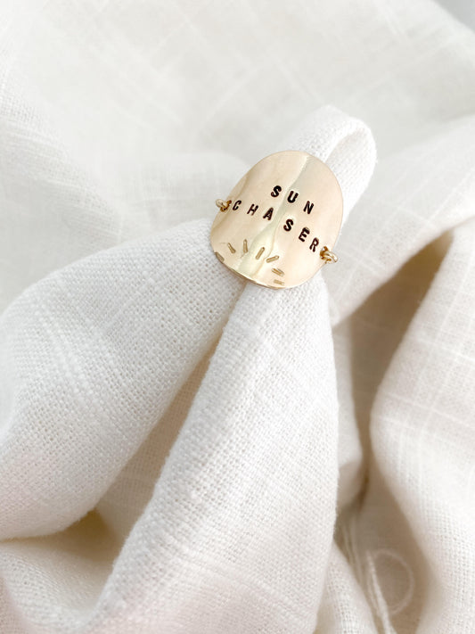 Personalized Coin Ring